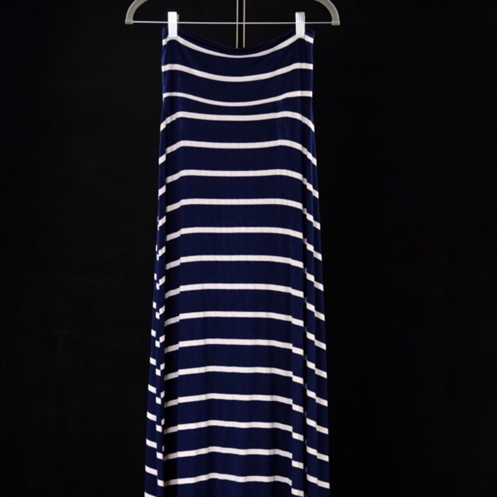 Stripe maxi skirt